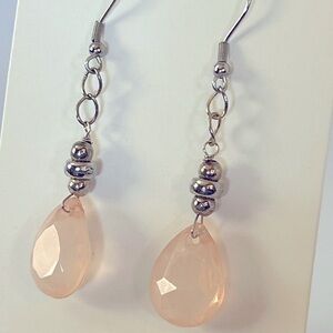 Cute, trendy handcrafted dangle earrings. Bead, wood, stone,crystals. S/G plated